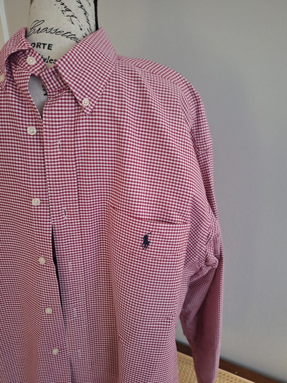 Polo by Ralph Lauren Red & White Gingham Button-Down Shirt